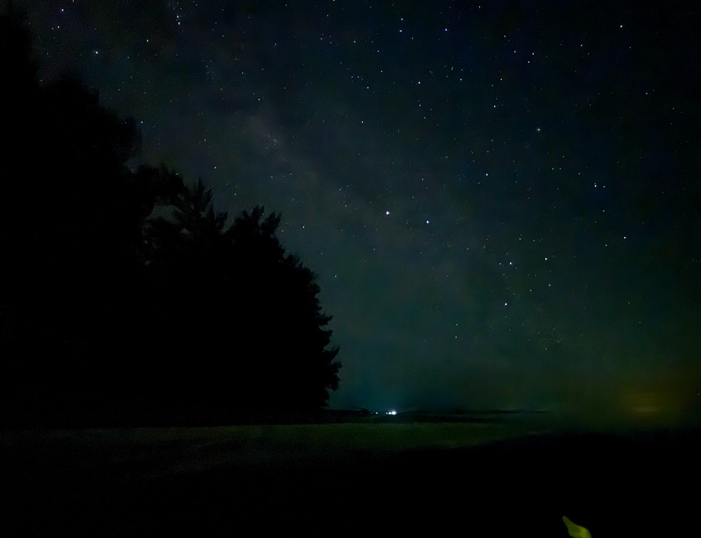 Stargazing at Eagle Bay Retreat under the Milky Way