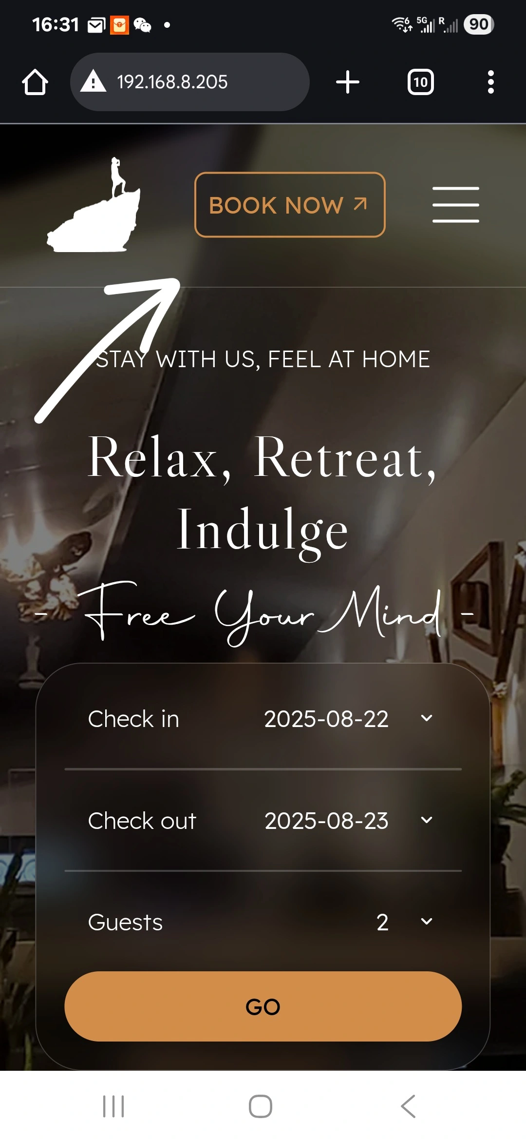 Eagle Bay Retreat how to make a booking